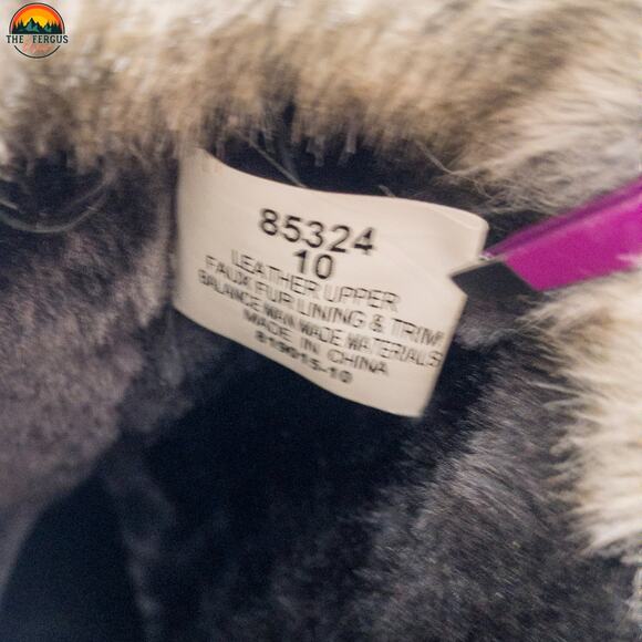 NWT Minnetonka Snow Boots Gray Leather Water Resistant Side Zip Women's Size 10 - Picture 8 of 15